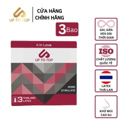 Thumbnail Bao Cao Su UP 4 In Love Kéo Dài Thời Gian có Gai Gân Hộp 3 bao 1