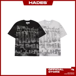 Thumbnail Áo Thun Unisex HURDLES ON TEE 100% Cotton 2 chiều - HADES Brand Chính Hãng 1