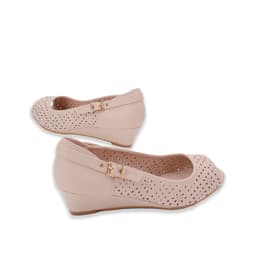 Thumbnail Sandal nữ Pierre Cardin da PU cao cấp,đế cao 3cm, họa tiết hoa, có khóa cài, không gây đau chân - 251 4