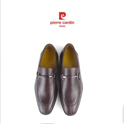 Thumbnail Giày tây lười Pierre Cardin chất liệu da bò cao cấp, khóa kéo phụ kiện logo - 783 3