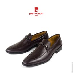 Thumbnail Giày tây lười Pierre Cardin chất liệu da bò cao cấp, khóa kéo phụ kiện logo - 783 4