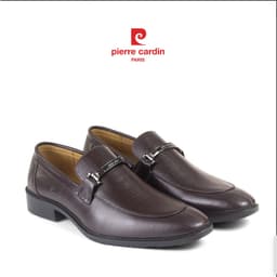 Thumbnail Giày tây lười Pierre Cardin chất liệu da bò cao cấp, khóa kéo phụ kiện logo - 783 1