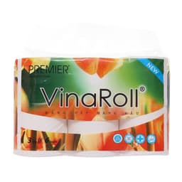 Thumbnail Giấy vệ sinh PREMIER VinaRoll Không Lõi Siêu Dai 6 cuộn/ lốc 3