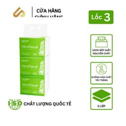 Thumbnail Khăn giấy lụa giấy ăn rút PREMIER Vinatissue 200 tờ chính hãng, siêu mềm mịn không tẩy trắng 1