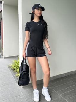 Thumbnail Áo thun thể thao nữ tập gym yoga Fitme vạt bầu thoáng khí thấm hút mồ hôi AVBNU 4