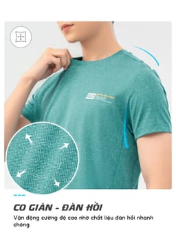 Thumbnail Áo thun thể thao nam YODY áo ngắn tay cổ tròn chất co giãn, thoáng mát, thấm hút tốt STM6081 4