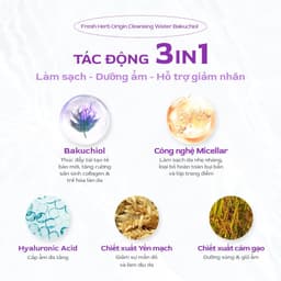 Thumbnail Nước tẩy trang sạch sâu Nacific Fresh Herb Origin Cleansing Water Bakuchiol 300ml 1