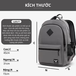 Thumbnail Balo nam nữ thời trang LAZA Grote Backpack 432 có ngăn laptop chống sốc - Thương hiệu LAZA 4