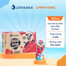 Thumbnail Thùng 48 hộp sữa tươi lên men tiệt trùng Lothamilk 180ml 1