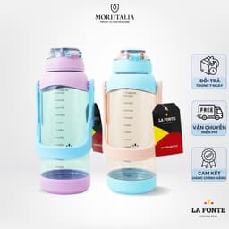 Thumbnail Bình Nước Thể Thao Có Tay Xách La Fonte 1600ml, Chịu nhiệt cao, nắp một chạm - Moriitalia 011600 2