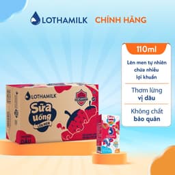 Thumbnail Thùng 48 hộp sữa tươi lên men tiệt trùng Lothamilk 110ml 2