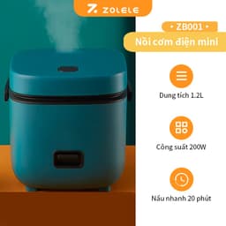 Thumbnail Nồi cơm điện mini ZOLELE ZB001 1.2L (Lòng nồi 800ml) - Chính hãng 1