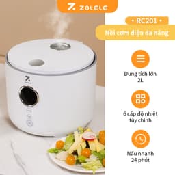 Thumbnail Nồi cơm điện ZOLELE 7 chế độ nấu lõi nồi 5 lớp chống dính giữ nhiệt RC201 2L - Chính hãng 2