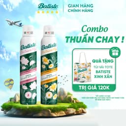 Thumbnail 2 Chai Dầu Gội Khô Batiste 100% Naturally Tinh Chất Thiên Nhiên Giúp Tóc Hết Bết Dính, Tươi Mới 200ml 2