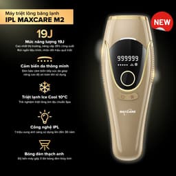 Thumbnail Máy Triệt Lông Băng Lạnh TRẺ HÓA DA IPL Maxcare M2 Bản Cao Cấp Tích Hợp Cảm Biến Da, Năng Lượng 19J Tăng 35% Hiệu Quả 2