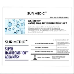Thumbnail Combo 10 Mặt Nạ Cấp Nước SUR.MEDIC Super Hyaluronic 100TM Aqua Mask 30g 3
