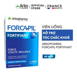 Thumbnail Viên Uống Giảm Rụng Tóc Sau Sinh, Hỗ Trợ Mọc Tóc Biotin, Cystine Arkopharma Forcapil Fortifiant - 60 viên 1