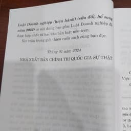 Thumbnail Sách - Luật Doanh nghiệp (Hiện hành) (NXB Chính trị quốc gia Sự thật) 4