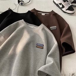 Thumbnail ÁO THUN 19Autumn NAD Unisex Áo phông nam nữ tay lỡ oversize form rộng chất liệu cotton dệt tổ ong thoáng mát 3