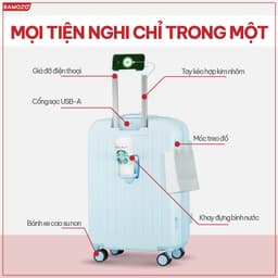 Thumbnail Vali Du Lịch Bamozo 8812 Thời Trang Size 20/24 2