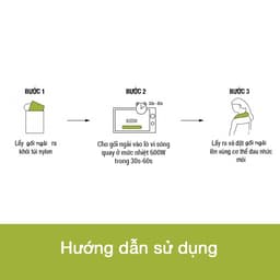 Thumbnail Gối Ngải Cứu Hapaku Chườm Nóng Giảm Đau Cổ Vai Gáy, Lưng Bụng - Dùng Lò Vi Sóng 3