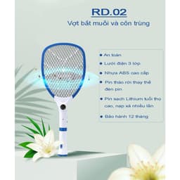 Thumbnail Vợt Muỗi Kết Hợp Đèn Pin Tháo Rời Chính Hãng Rạng Đông - Pin Siêu Trâu (Model: VBM RD.02/ VBM RD.03) 3