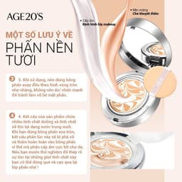 Thumbnail Phấn tươi AGE20's ESSENCE COVER PACT ORIGINAL EX INTENSE COVER SPF50+PA++++ 4