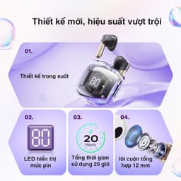 Thumbnail Tai nghe Bluetooth nhét tai không dây TWS Rockspace Air Bubble nghe nhạc  đến 24h bảo hành 12 tháng 1