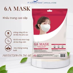 Thumbnail Khẩu trang 4 lớp Famapro 6A Mask chống nắng tối ưu, nhẹ nhàng hương Bưởi 1