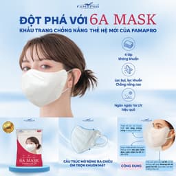Thumbnail Khẩu trang 4 lớp Famapro 6A Mask chống nắng tối ưu, nhẹ nhàng hương Bưởi 3