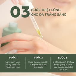 Thumbnail Mỡ trăn triệt lông nguyên chất UMIHA dùng cho vùng Nách, Bikini, Chân Tay, Ngực Bụng UMIHA ORGANIC 10/30ml tại nhà 4