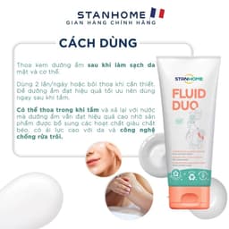 Thumbnail Kem dưỡng ẩm cho viêm da cơ địa, da khô Stanhome FLuid Duo từ thiên nhiên, giảm kích ứng, ngứa, làm dịu da 250ml 3
