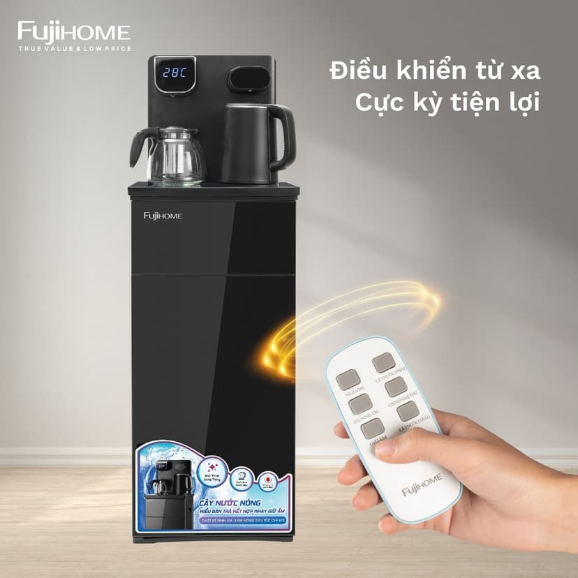Ảnh Máy nước nóng bàn trà FUJIHOME TB110E-H Điều khiển từ xa - Cài đặt nhiệt độ sôi -Giữ ấm 50 độ 24 giờ 3