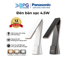 Thumbnail Đèn Bàn Pin sạc PANASONIC 5W Nhỏ gọn, gập để bật tắt, chạm cảm ứng, không ánh sáng xanh bảo vệ mắt 1