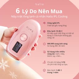 Thumbnail [SPLIVE] Máy Triệt Lông Băng Lạnh Trẻ Hóa Da Halio IPL Cooling Hair Removal Device 3