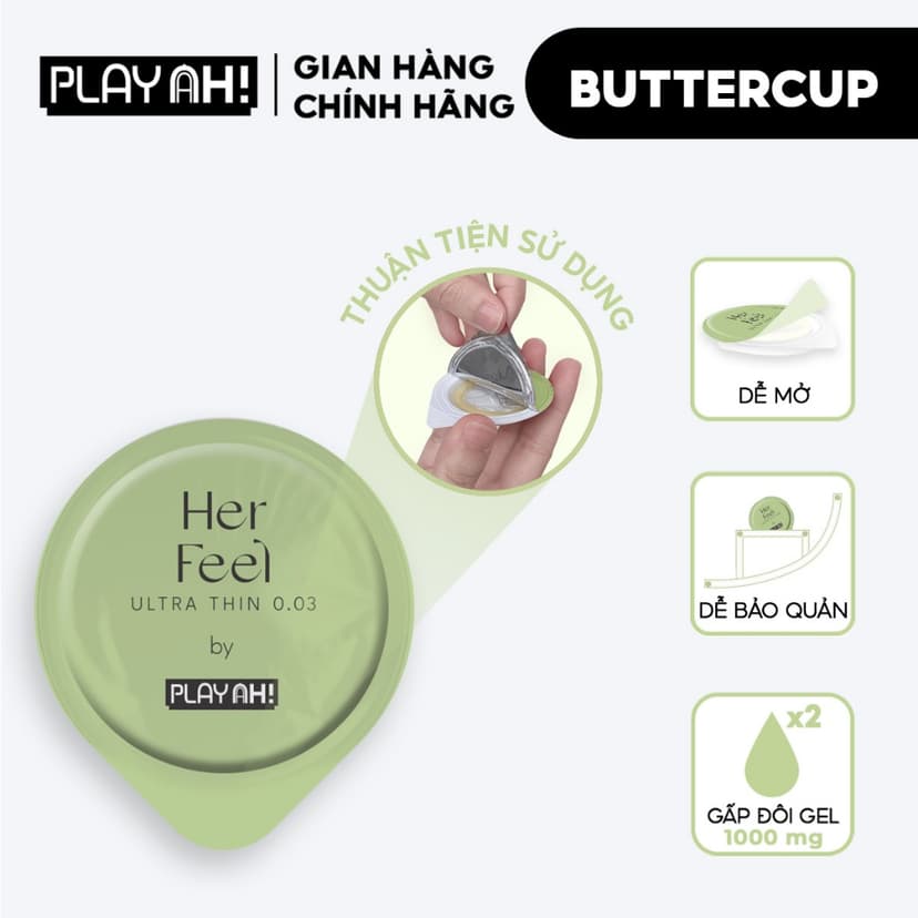 Ảnh Combo Gel Bôi Trơn 100ml + Bao Cao Su PlayAh Hộp 10 Siêu Mỏng 0.03, Kéo Dài Thời Gian, Thêm Gai, Ôm Khít 3