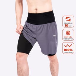 Thumbnail Quần Chạy Bộ Nam Có Ngăn Đựng Xung Quanh Cạp, Thiết Kế Giúp Tăng Tốc Độ Khi Chạy, Quần Runing Nam 1