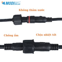 Thumbnail Dây Cáp Kết Nối Tấm Pin Đèn Năng Lượng Mặt Trời Dài 3M, 5M 2 Pin Chống Nước, Bền Bỉ, Chịu Nhiệt Tốt 2