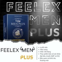 Thumbnail Viên uống tăng cường sinh lí nam giới Feelex Men Plus, tác dụng nhanh chóng - hộp 60 viên 2