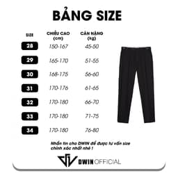 Thumbnail Quần tây nam DWIN dáng baggy vải âu cao cấp không xù co dãn hàn quốc xuông ống rộng 1
