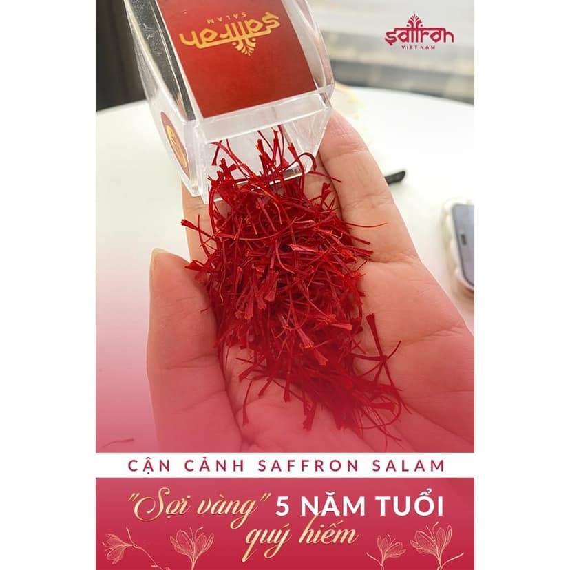 Ảnh Set quà Nhụy hoa nghệ tây cao cấp Saffron SALAM 3Gr (1gr/hũ) 3