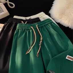 Thumbnail QUẦN SHORT Nam Nữ Logo COLLECTION Dây Đôi Mặt Cười NAD Unisex - Quần Đùi Unisex Thể Thao Chất Cotton Mặc Thoáng Mát 1