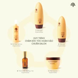 Thumbnail Combo dầu gội và dầu xả dưỡng tóc, phục hồi Keratin Arganmidas - 450ml 4