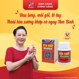Thumbnail Viên khớp Tâm Bình, hỗ trợ giảm triệu chứng bệnh thoái hóa khớp, viêm khớp, đau khớp gối 1