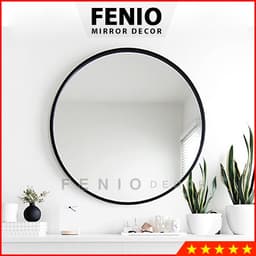 Thumbnail Gương đèn led cảm ứng FENIO hình tròn treo tường nhà tắm decor phòng ngủ phòng khách 4