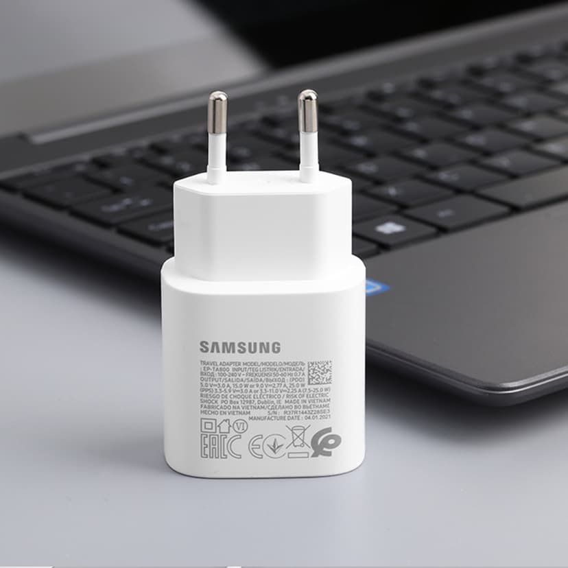 Ảnh Bộ sạc nhanh 25w tương thích với Samsung chân cắm Type C kèm dây sạc nhanh Type C DYDX Bảo hành Lỗi 1 đổi 1 4