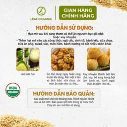 Thumbnail Hạt mè hữu cơ thuần chủng không biến đổi gen C'LaVie 200g 3