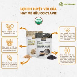 Thumbnail Hạt mè hữu cơ thuần chủng không biến đổi gen C'LaVie 200g 2