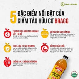 Thumbnail Giấm táo hữu cơ Bragg - Hàng mỹ - Chai lớn 946ml 3