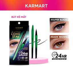 Thumbnail Bút Kẻ Mắt Lâu Trôi Siêu Mảnh Browit Không Vón Cục Kẻ Đều Nét Aurora Long Stay Eyeliner 0.5g 2024 1